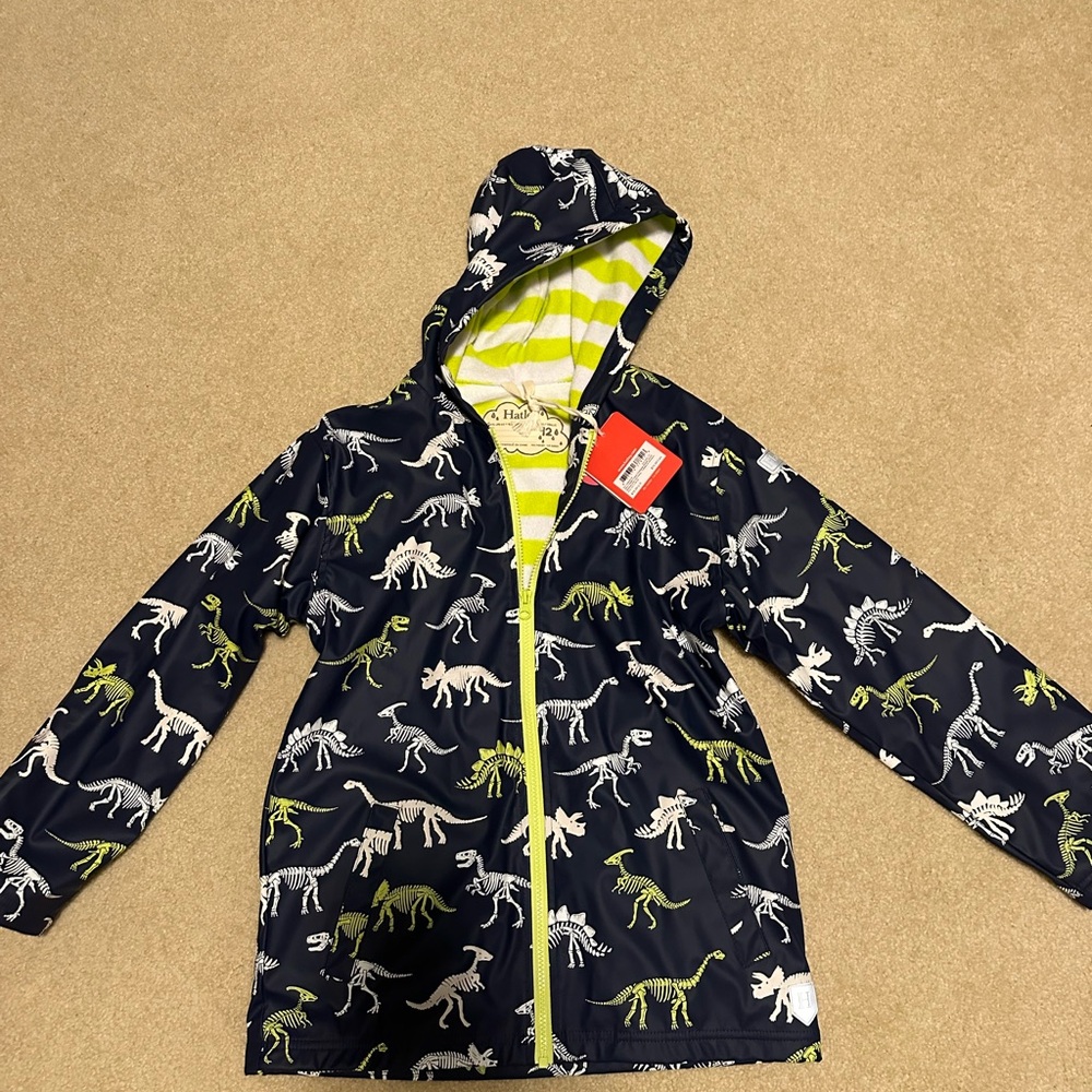Hatley Navy Dinosaur Rain Jacket
